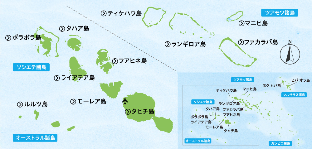 どこ タヒチ 島 タヒチの離島について,タヒチ離島の選び方